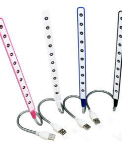 USB gooseneck light with 10 bright LEDs power from USB - no batteries required