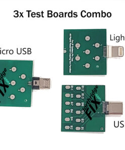 3 x Test Boards Combo for Micro USB - Apple Lightning - USBC