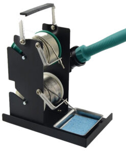 Heavy Duty Dual Solder roll Stand with soldering iron holder and Tray