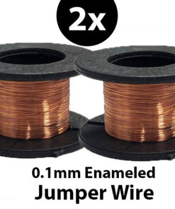2x Jumper wire 0.1mm Enameled & Non Enameled - Restore broken pads traces.