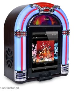 Retro Jukebox Dock Speaker for iPad, iPhone & iPod w/30-Pin Dock Connector & 3.5mm Input