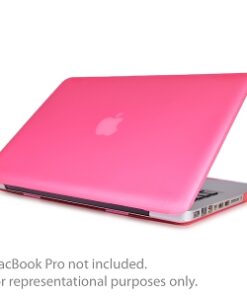 15″ MacBook Pro – A1398 Rubberized Hard shell Case with Silicone Keyboard Cover – Hot pink