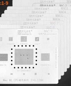 Macbook Air / Pro Reballing Stencils Mac 1 to 9