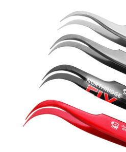 Mechanic King Version Ultra Fine Precision Curved Tweezer Red