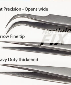 Qianli Precision Tweezers - Bent Fine and Heavy Duty